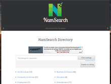 Tablet Screenshot of namsearch.com